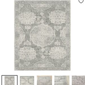 Pottery Barn Barret Handloomed Wool Rug Gray and Cream Area Rug